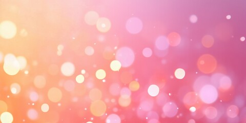 Abstract bokeh lights pattern, pink and purple glitter gradient background. Romantic mood concept. Image for celebration banner and love card. With copy space. 