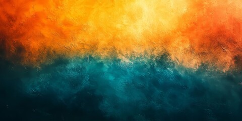 Obraz premium Abstract vivid orange teal smooth background, dimmed contrasts texture social media cover, subtle pastel shades, Generative AI