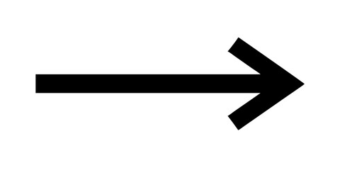 Black right-pointing arrow on a white background