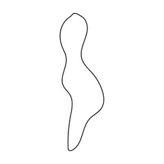 abstract blobs outline for background