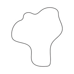 abstract blobs outline for background