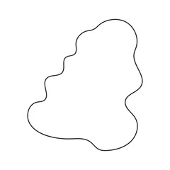 abstract blobs outline for background