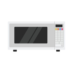 Microwave oven simple flat vector and clip art design