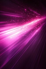 Obraz premium Abstract dark magenta violet glowing background, light beams texture social media cover, copy space provided, Generative AI