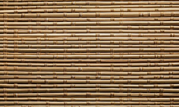 Bamboo or pattern weaving pattern texture background. A part of brown natural bamboo wood basket woven