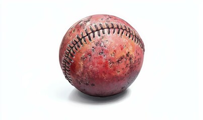Baseball isolated on white with clipping path