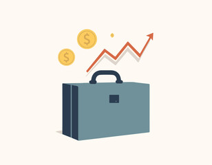 Financial Growth Concept Vector Illustration