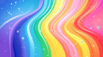 Colorful Wavy Abstract Wallpaper