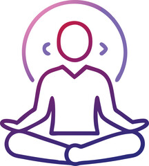 meditation icon vector illustrations
