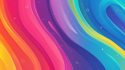 Colorful Wavy Abstract Wallpaper