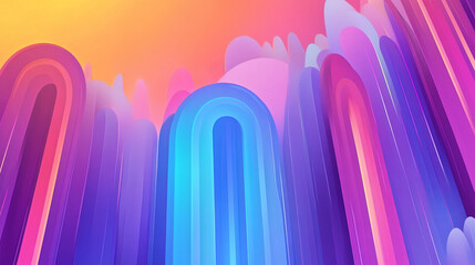 Colorful Wavy Abstract Wallpaper