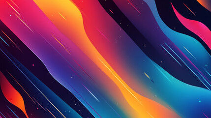 Colorful Wavy Abstract Wallpaper