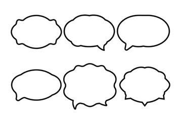 empty speech bubble vector illustration 