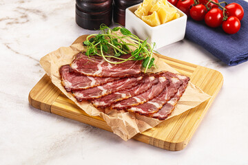 Italian pork sausage - prosciutto crudo