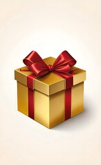 Obraz premium red gift box