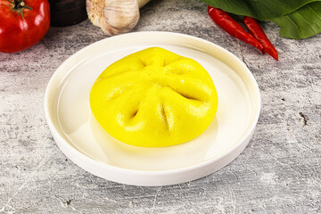 Asian stuffed steamed Bun Bao