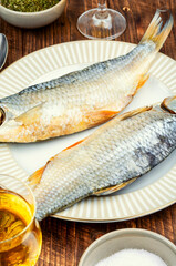 Dried fish stockfish.