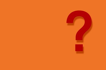 red question mark
