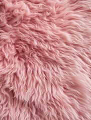 Fototapeta premium Close-up of fluffy pink furry material, suitable for clothing or accessories.