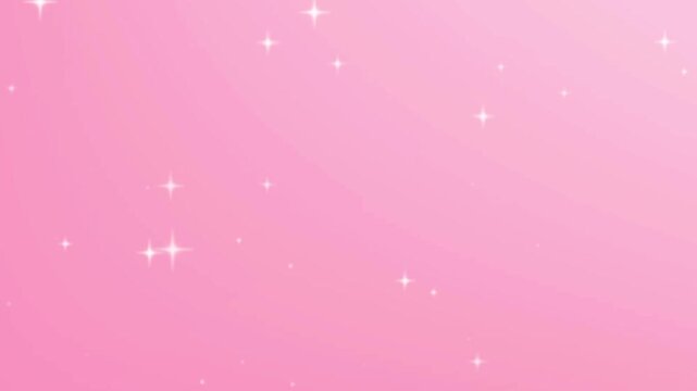 twinkling shimmering stars glowing animation on a bright pink animated gradient vertical background