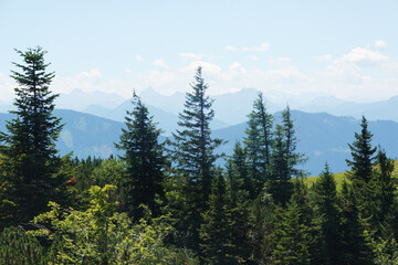 The view from the top of Hoher Sarstein mountain, Upper Austria region
