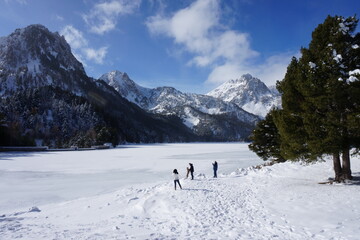 Lago de Sant Maurici nevado