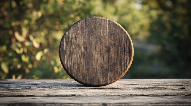 A natural cork coaster with a unique texture, perfect for drinks and decorative purposes. Eco-friendly and sustainable.