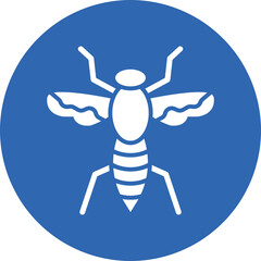 Hornet glyph circle icon