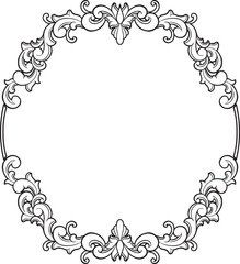 Border Ornament Vintage Floral Simple Vector wedding