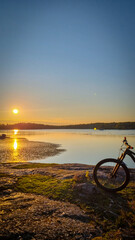 Fototapeta premium bike on the beach
