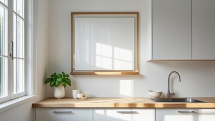 modern kitchen in home