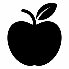 Black Apple Vector Art