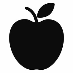 Black Apple Vector Art
