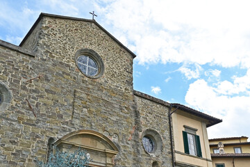 Fototapeta premium Cortona, la Concattedrale di Santa Maria Assunta, Arezzo - Toscana