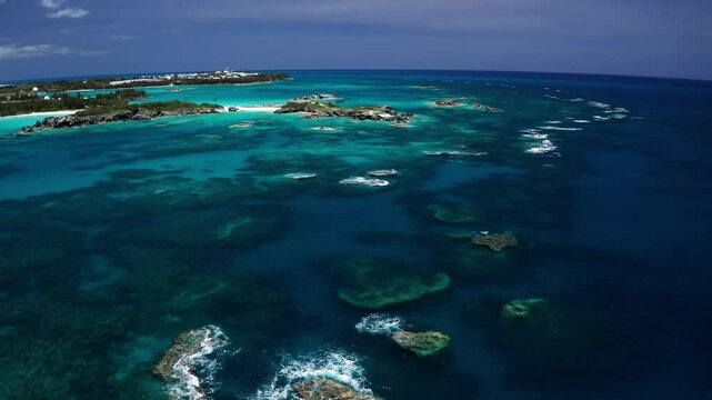 Aerial of Bermudas Reed Line