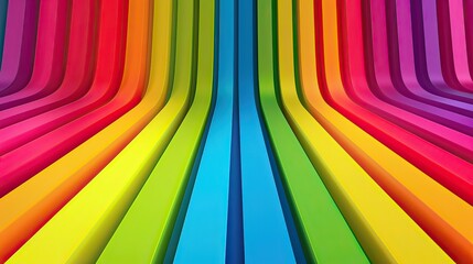 Obraz premium A colorful striped design with bold and vibrant shades.