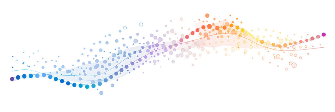 Illustrative Display of Linear Regression Analysis Method on a Scatter Plot Chart