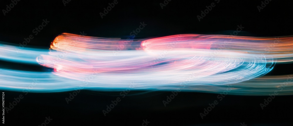 Poster Abstract patterns of light leaks and flares creating a vintage feel and nostalgic atmosphere