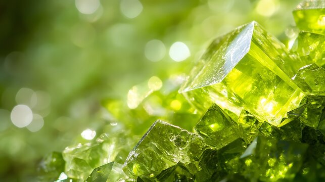 Stunning Peridot Gemstone Texture