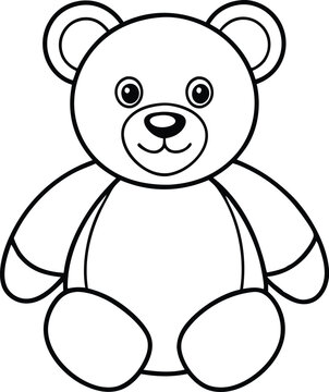 recommend clip art: Teddy bear line art vector, Cute teddy bear outline icon