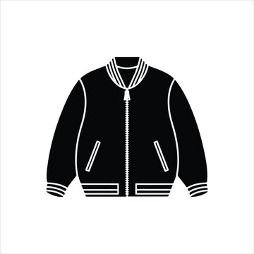 recommend clip art: Varsity Jacket - Activewear Jacket Design with Pocket - Jackets Fashion Technical Illustration