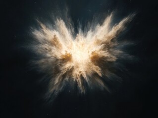 Galactic implosion event in space stunning visual composition of cosmic phenomena