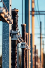 Industrial metal structures with corrugated components.