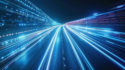 Futuristic Energy Tech Concept: Abstract Vectors & Digital Illusion of Light