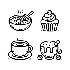 your minimalist bread icon with clean lines on a white background