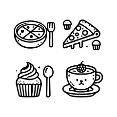 your minimalist bread icon with clean lines on a white background