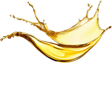 Golden Liquid Splash: An Abstract Art of Dynamic Flow , isolated on white background PNG