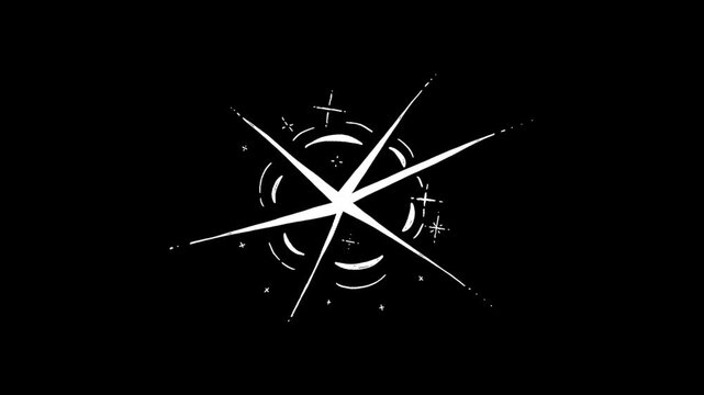 Stars and Hearts Motion Graphics collection, hand-drawn animation with alpha channel, holiday magic elements.