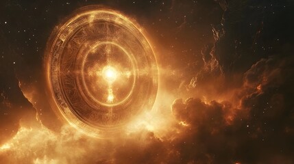 Obraz premium Mystical Portal in a Nightscape