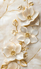 Creative 2D Doodle Floral Illustrations for wallpaper, card, tile